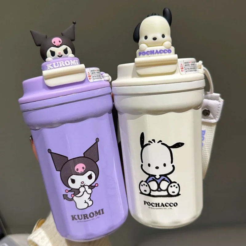 Термос Sanrio Kuromi чашка для кофе с приятным внешним видом простые прямые удобные