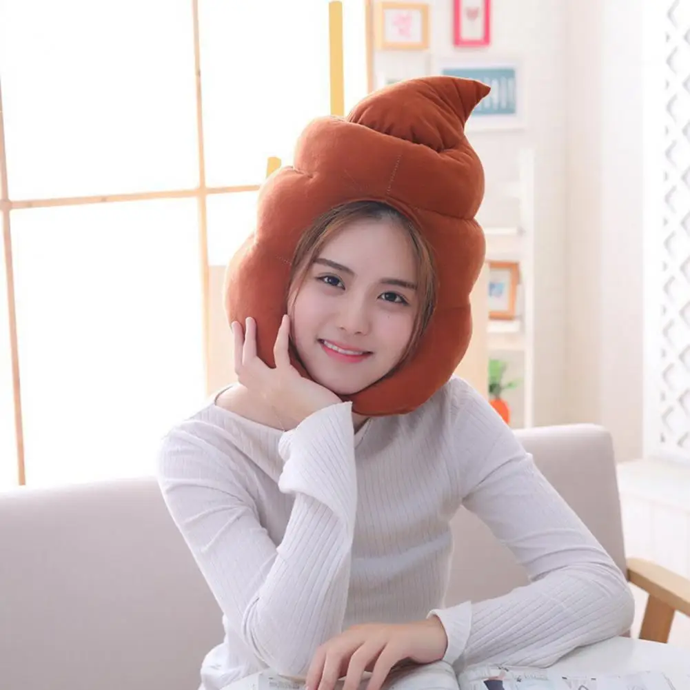 

Funny Costume Hat Caps Cosplay Fake Poop Headwear Headbands Accessories