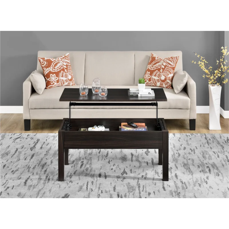

Mainstays Lift Top Coffee Table, Espresso tea table coffee table living room tables