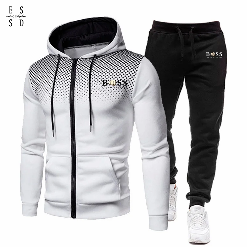 

Man Sets CINESSD new BSS printed sportswear Hoodie men's clothing high-quality Hoodie suit leisure sports jacket jogging suit