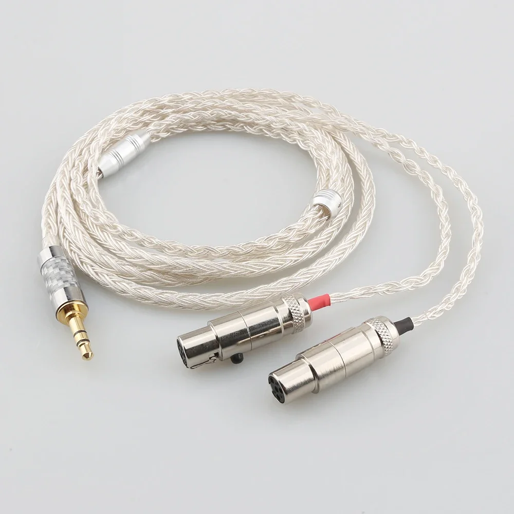 HiFi 2 5/3 5 16-ядерный OCC посеребренный кабель для наушников Audeze LCD-3 LCD-2 LCD-X LCD-XC LCD-4z LCD-MX4