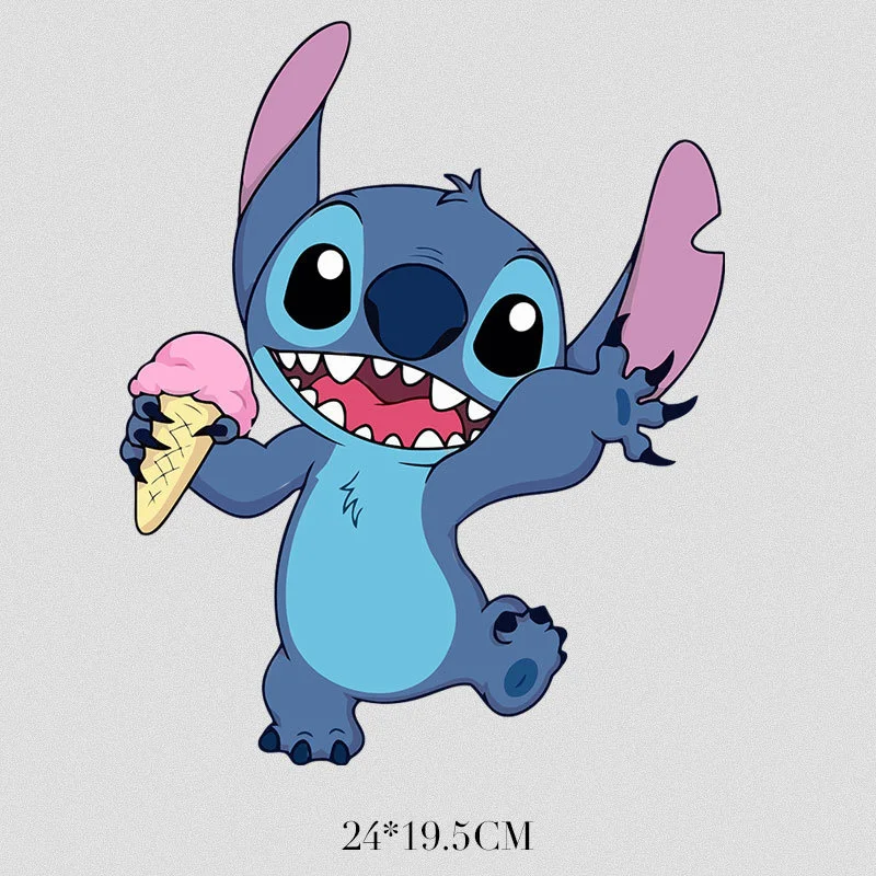 Нашивки Лило и Ститч Disney термонаклейки для детской одежды милый Инопланетянин