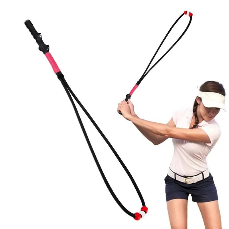 

Golf Swing Rope Trainer Golf Adjustable Elastic Practice Trainer Beginner Friendly Swing Helper For Warm-up Portable Swing