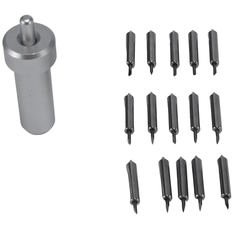 

15Pcs 30/45/60 Degree Plotter Blades Vinyl Cutter Film Knife For Cricut Joy Replacement Cutting Blades +1Pc Blade Holder