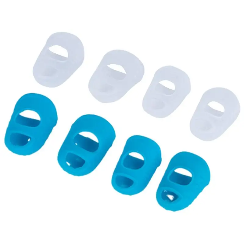 Защита пальцев для гитары дышащая силиконовая защита 4 шт. маленькие подушечки