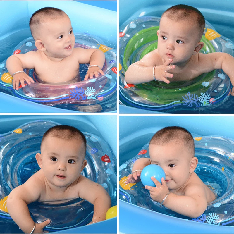 

Baby Swimming Bathing Circle Infant Children Inflatable Toddler Swim Trainer Bath Pool Float Summer Babies Buoys Floating Rings