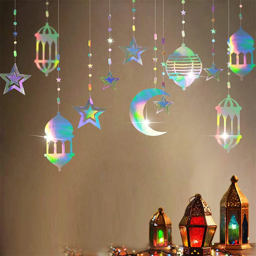 

Ramadan Ribbon Banner Eid Al-fitr Streamer Retro Party Decoration Room Pendants Hanging Decor Ornament