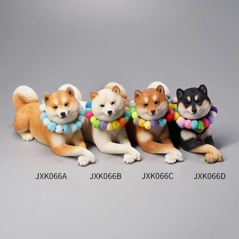 

In Stock JXK JXK066 1/6 Scale Dog Shiba Inu Animal Statue Resin Model Scene Accessories for 12'' Action Figure Body Dolls