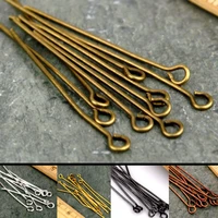 200pcs 20 30 35 40 45 50 60 65 70 mm 21 gauge metal heads eye pin for jewelry making findings accessories wholesale supplies