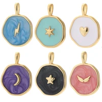 moon star heart designer charms for jewelry making supplies boho colorful cute pendant diy earrings necklace bracelet keychain