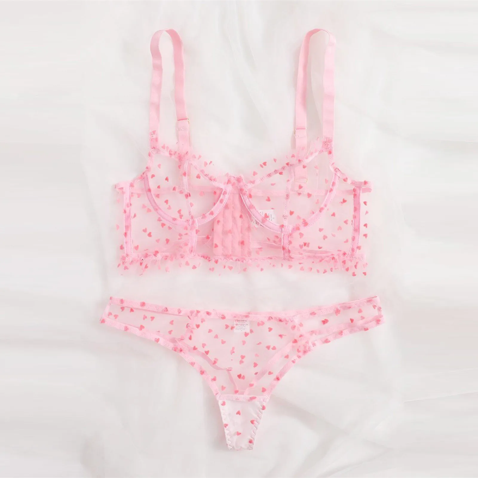 Женский прозрачный кружевной бесшовный бюстгальтер короткие комплекты