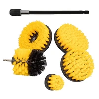 23 545 electric drill brush kit extension rod power scrubber brush for car tires carpet glass nylon brushes cleaning tools