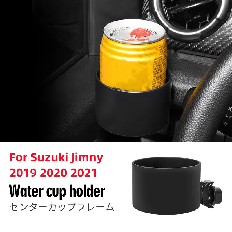 Konsole Tasse Halter für Suzuki Jimny 2019 2020 2021 JB74 JB64 Schwarz ABS Wasser Flasche Trinken Halter Auto Halterung Lagerung box