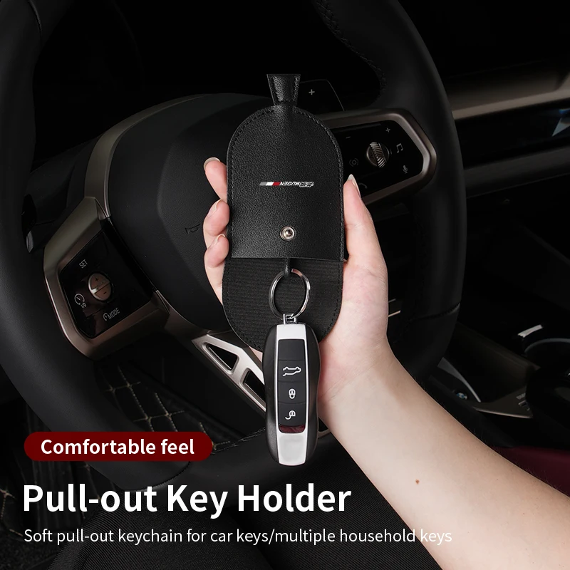 Чехол для автомобильного ключа кожаный чехол ключей Honda Mugen Power Civic 5D Accord 8 CRV Fit TypeR