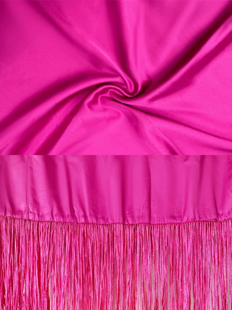 UOOZEE женское элегантное церковное платье с кисточками новинка 2024 осеннее