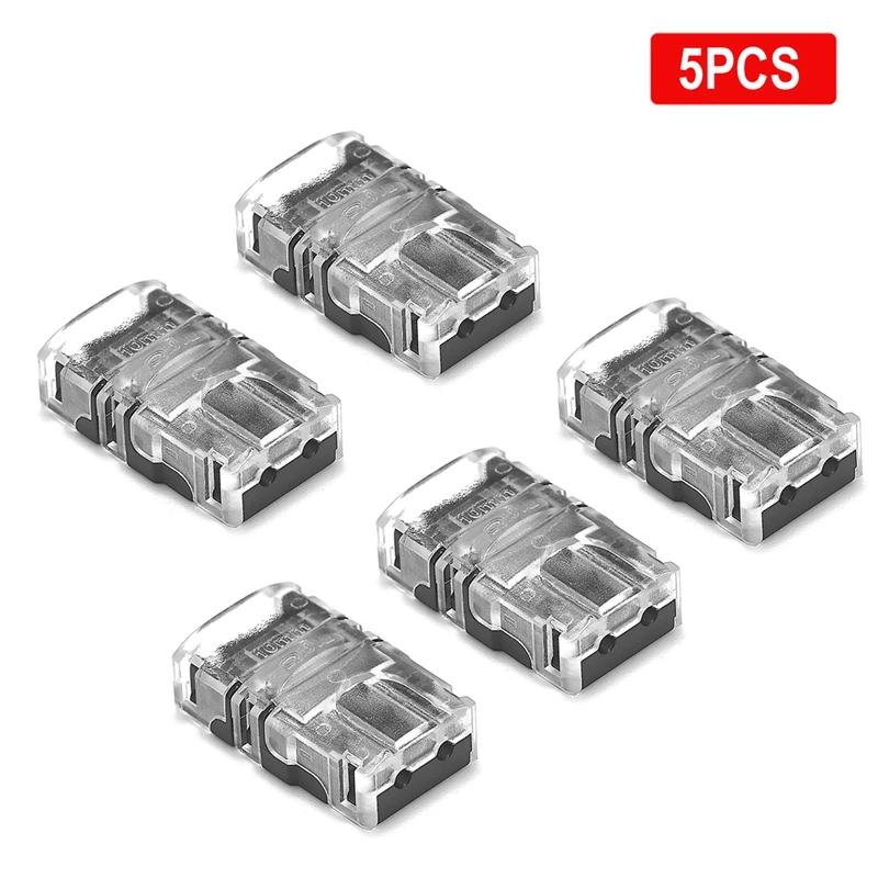 1-100 шт., светоразъёмы для светодиодных лент, 12 В, 5 В, 8/10/12 мм