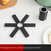 creative european placemat foldable potholder bowl coaster cup coaster heat proof mat round placemat kitchen dining tablecushion