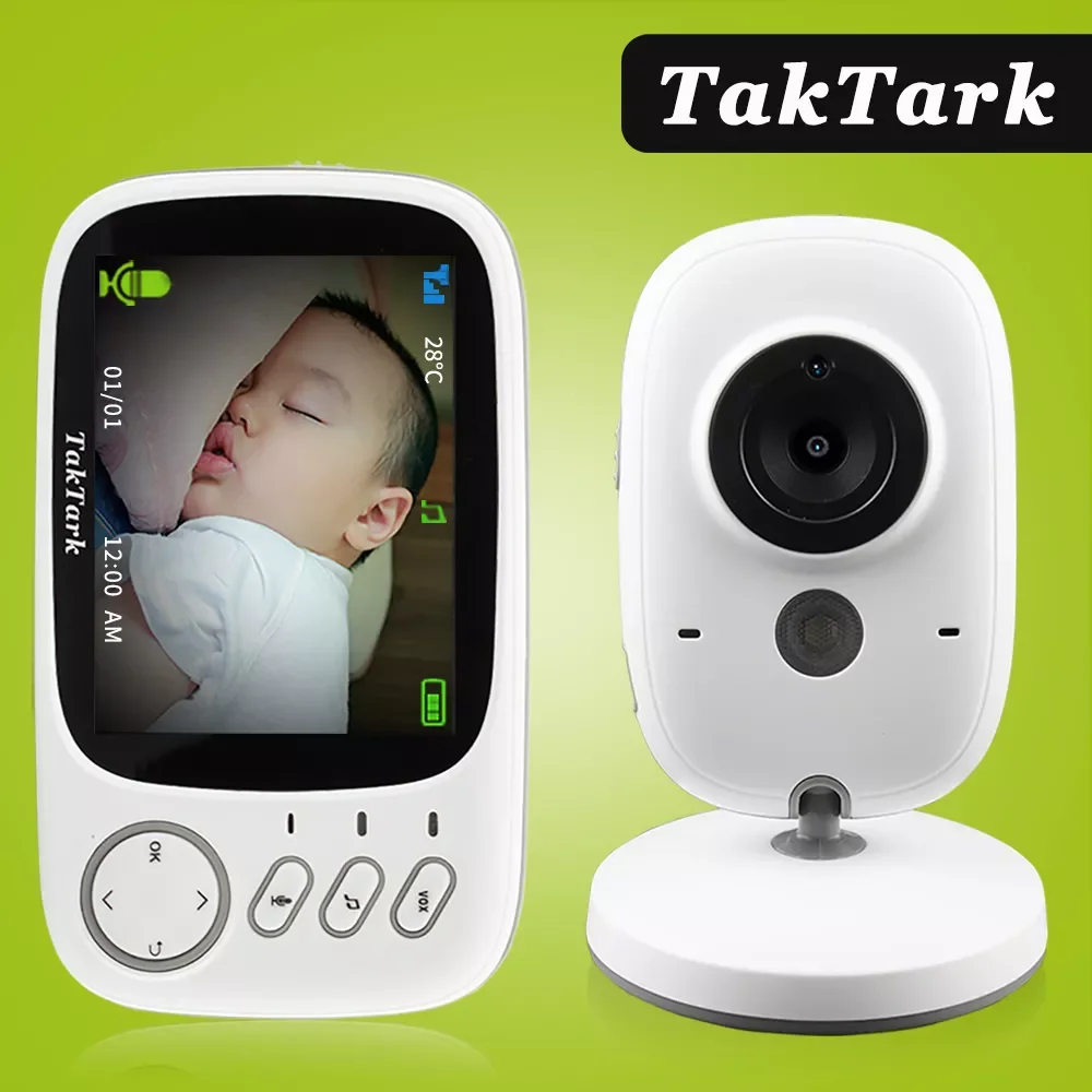 

TakTark 3.2 inch Wireless Video Color Baby Monitor portable Baby Nanny Security Camera IR LED Night Vision intercom