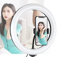 led photography fill lighting dimmable selfie ring light with 12inch tripod stand for tiktok live video light makeup round lamps