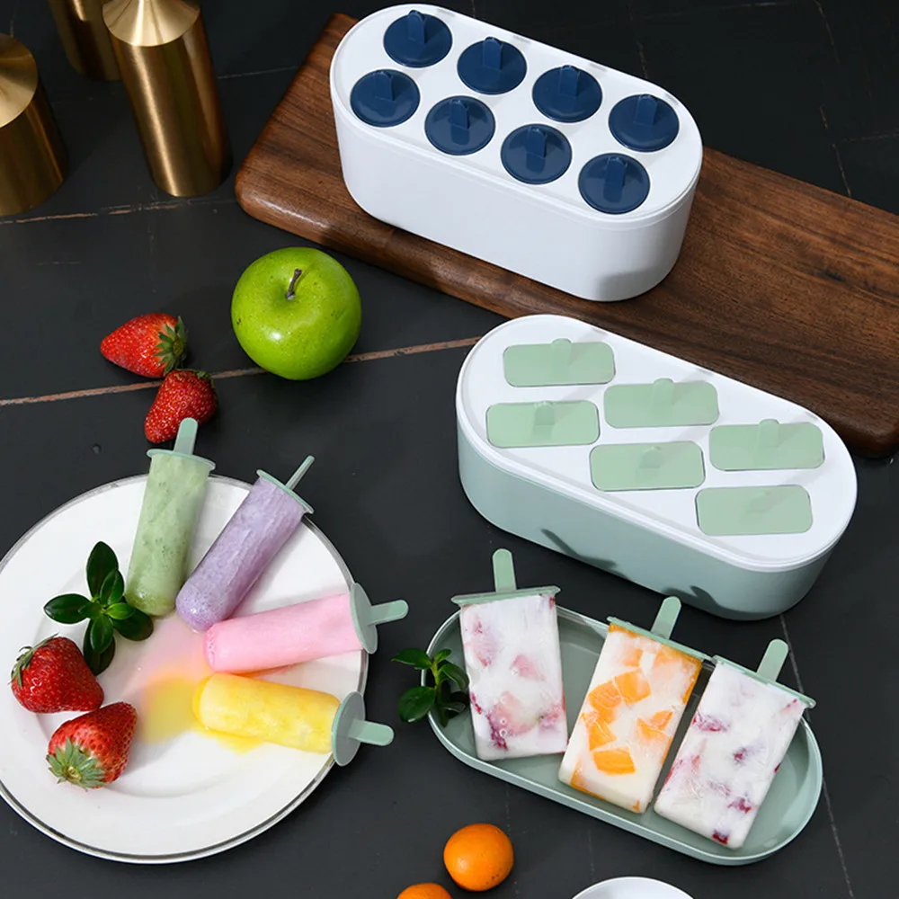 

Ice Popsicle Mold Set Reusable Ice Cream Mold DIY Ice Cube Silicone Mold Kitchen Accessories