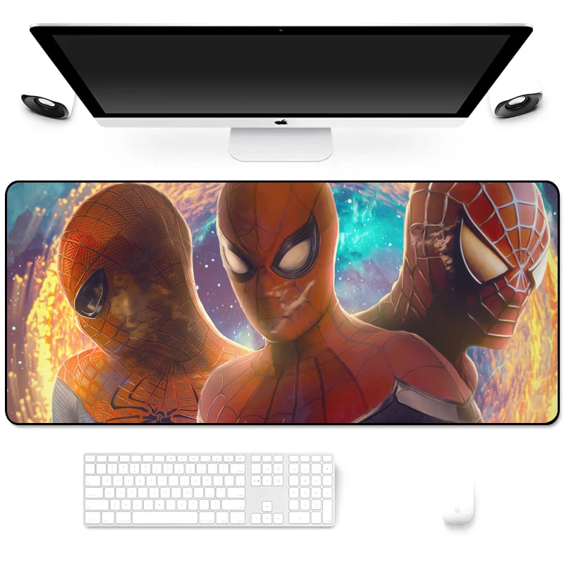 Антискользящий прочный резиновый большой игровой коврик для мыши Marvel