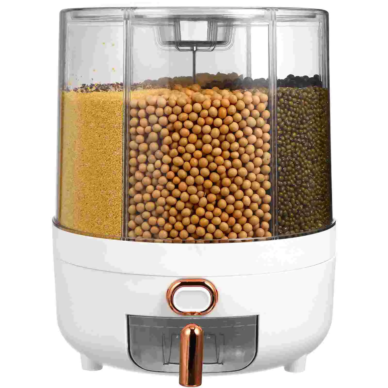 

Multigrain Storage Box Dry Food Dispenser Rice Dispencer Bucket Container Countertop Holder Pp