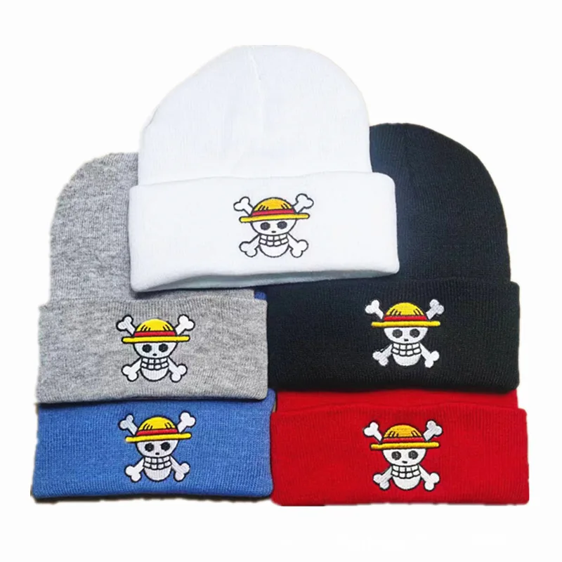 

One Piece Knitted Hat Winter hat female Korean knitting wool large children's parent-child tide fox raccoon fur fur ball cap