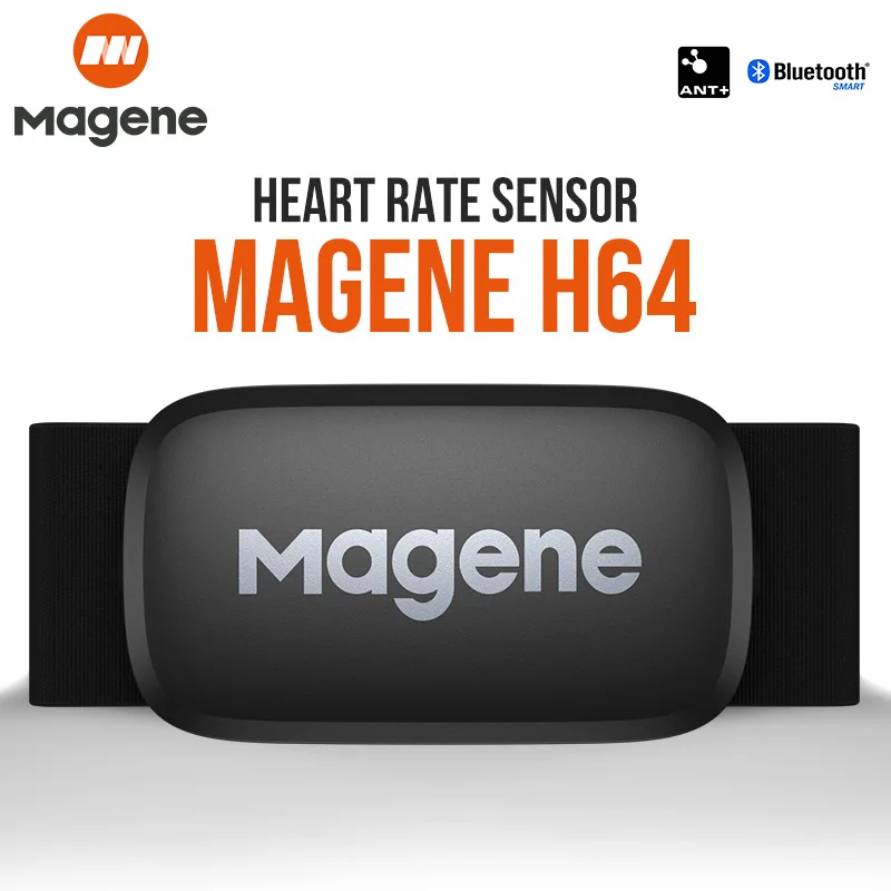 Magene H64 Heart Rate Monitor Mover Bluetooth ANT Sensor With Chest Strap Computer Bike Wahoo Garmin BT Sports