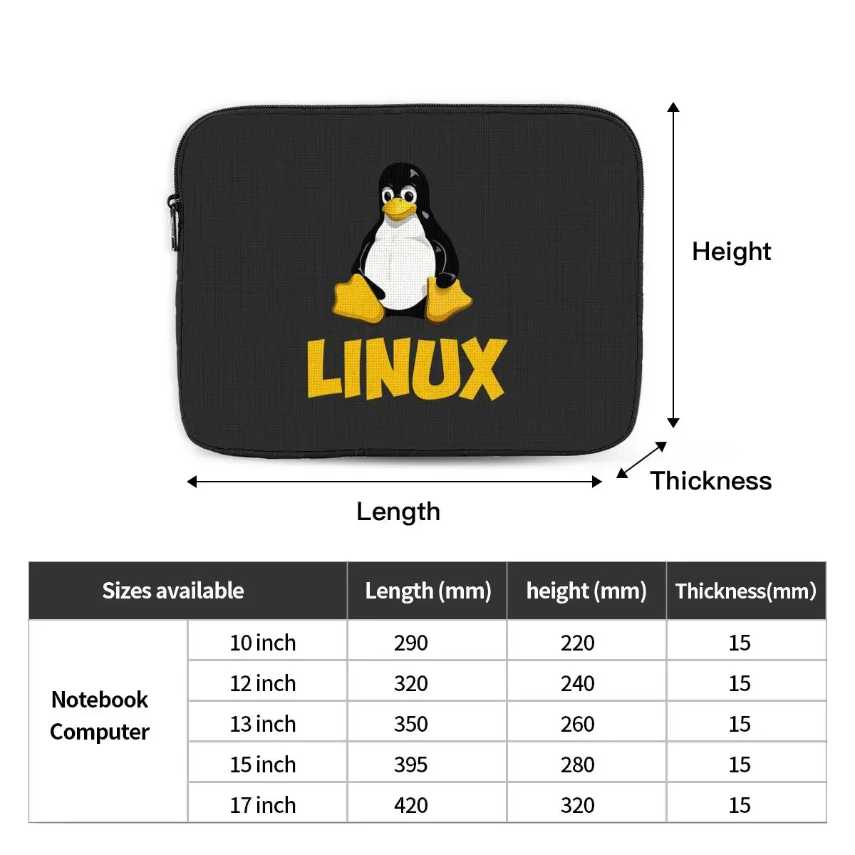 Чехол для ноутбука Linux Tux с логотипом пингвина чехол Ipad 17 15 13 12 10 дюймов
