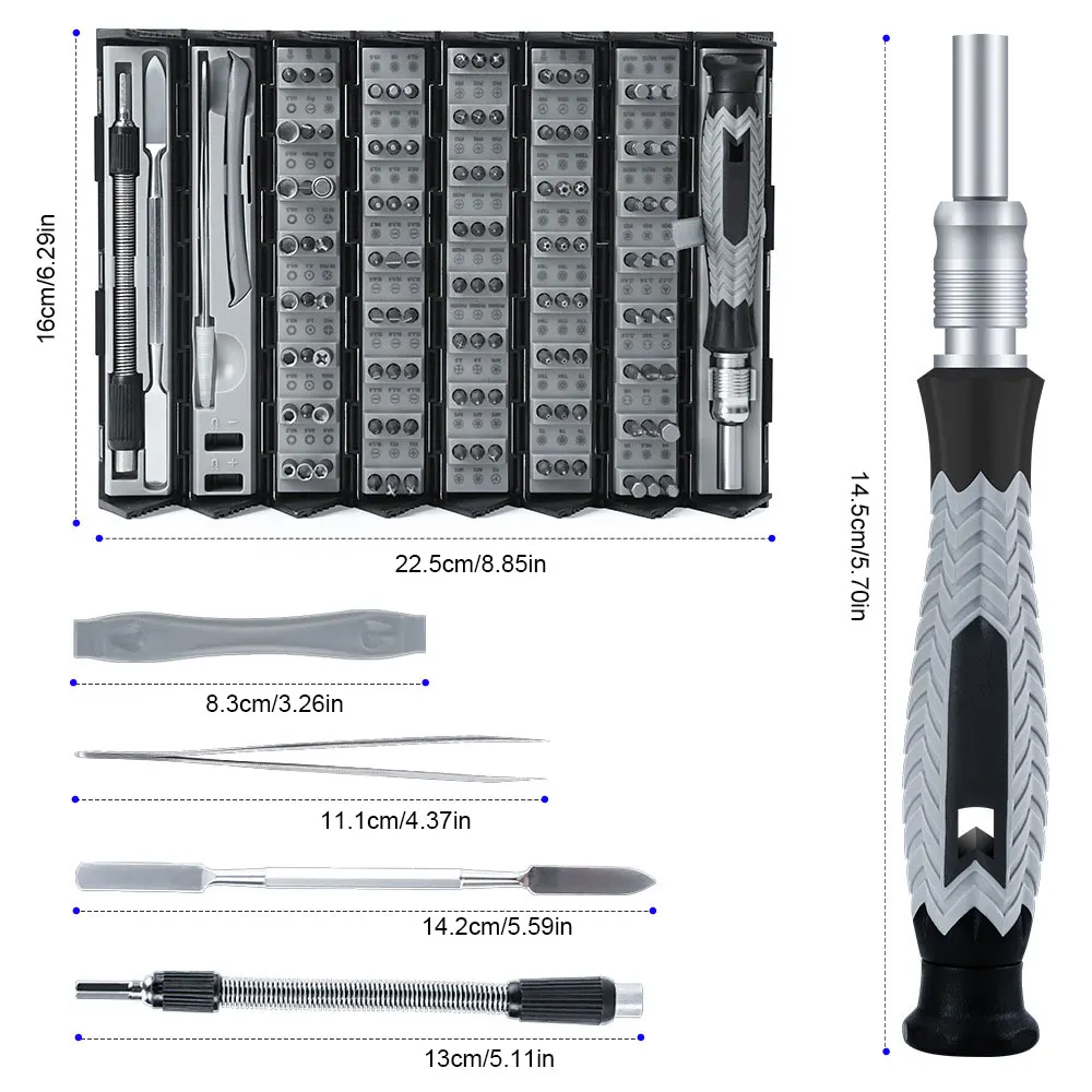 

126 in 1 Multifunction Precision Screwdriver Set Magnetic Bits Tool Kit Phone Repair Hand Tools For Electronics Phone Eyeglass