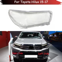 car headlight cover lens glass shell front headlamp transparent lampshade auto light lamp caps for toyota hilux 2015 2016 2017