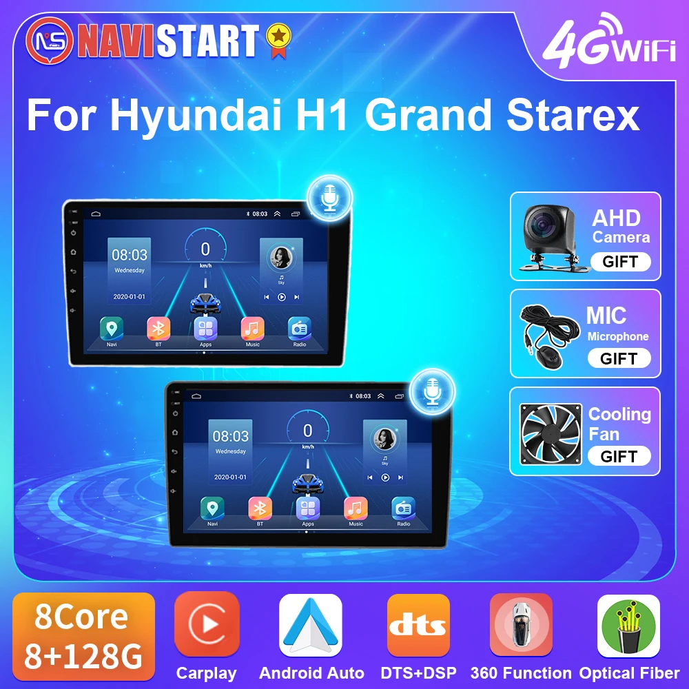 

Автомобильный радиоприемник NAVISTART, мультимедийный плеер для Hyundai H1 Grand Starex 2007-2015, автомобильный радиоприемник 4G, Wi-Fi, BT, GPS-навигация, 2 Din, Android 10