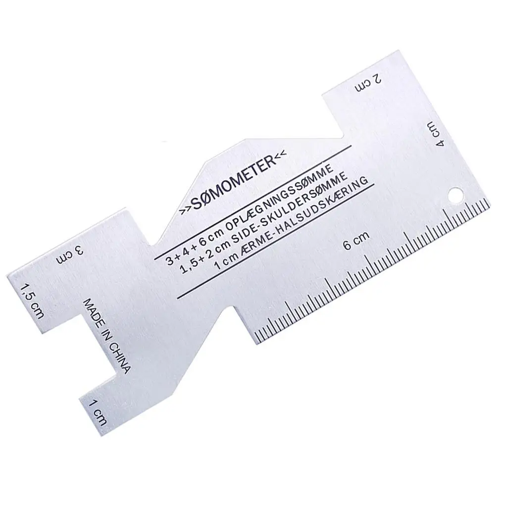 

DIY Sewing Patchwork Ruler Aluminium Alloy Sewing Knitting Quilting Dressmaking Measuring Gauge Tool