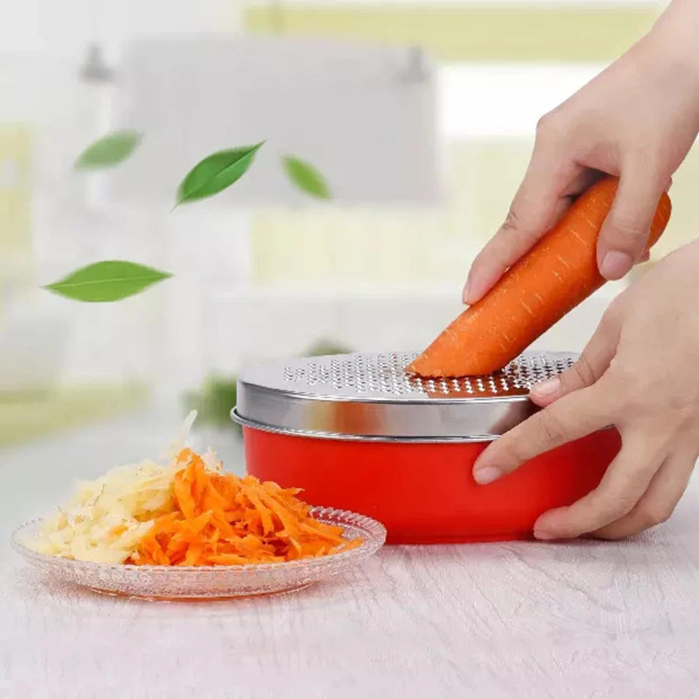 EHZ Cheese Grater With Airtight Storage Container Vegetable Ginger Vegetables Butter Chocolate Chopper Kitchen Cutter Shredder