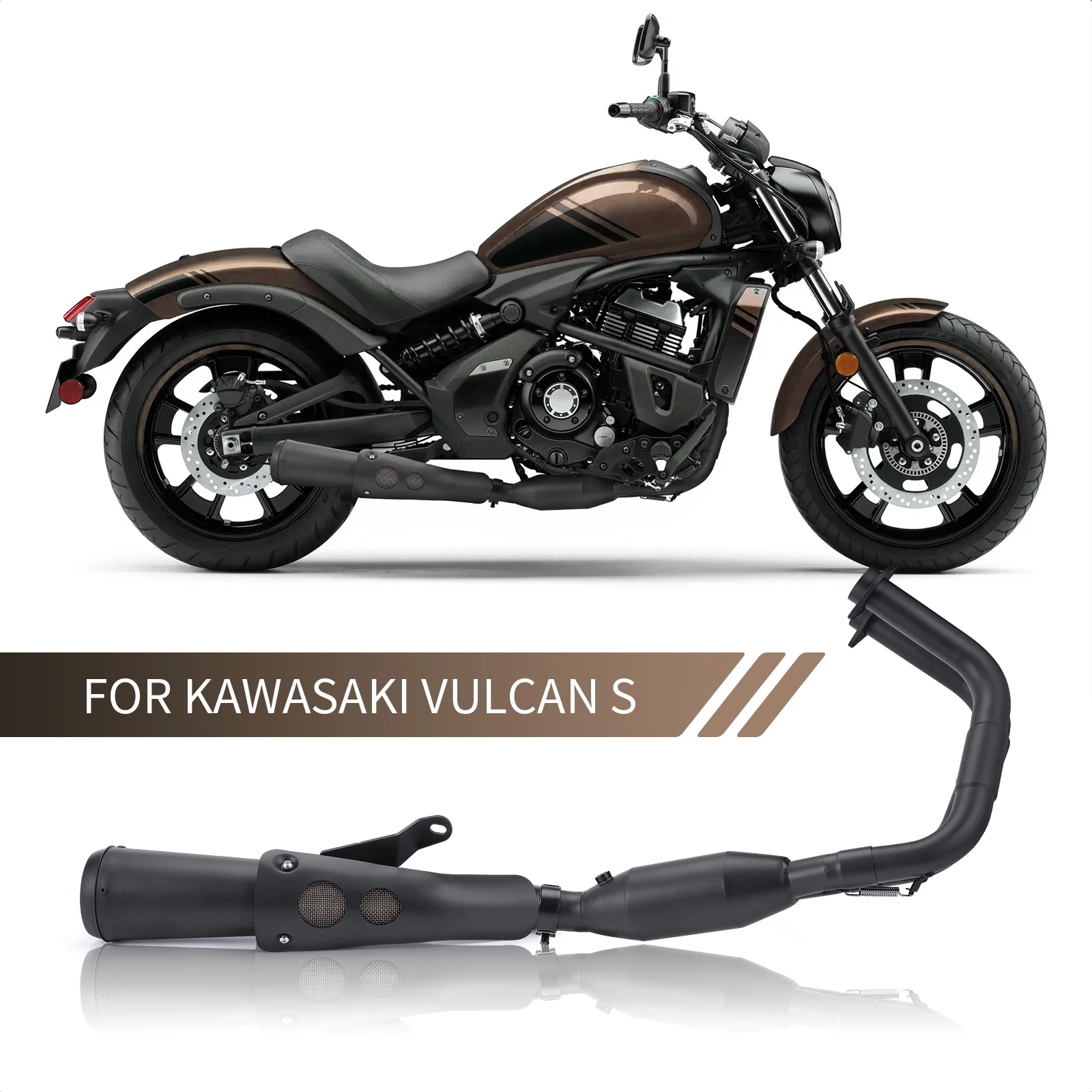 Выхлопная труба без шнуровки для Kawasaki Vulcan S650 650s VN650 EN650 2015-2022 выхлопная мотоцикла