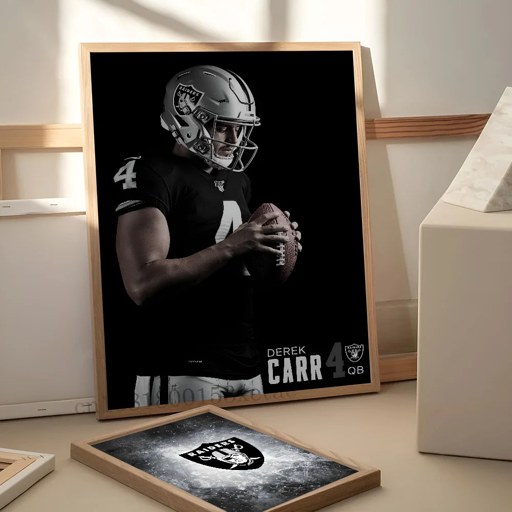 Регби L-Las Vegas Raiders плакат с бумажным принтом для дома гостиной спальни входа бара