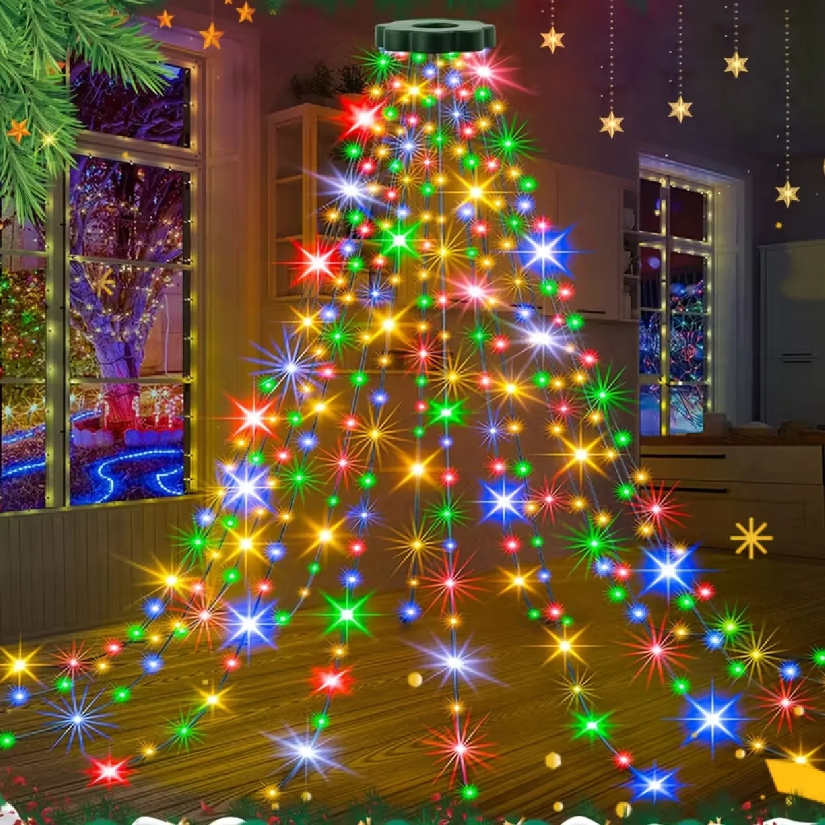 

Рождественские Светодиодные Гирлянды 2м/3м С Питанием От USB Для Внутреннего И Наружного Использования