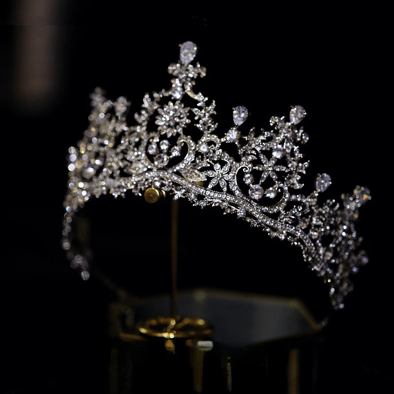 

Роскошные свадебные тиары и короны стразы аксессуары для волос ювелирные изделия для волос для невесты украшения для вечерние с кристаллам...