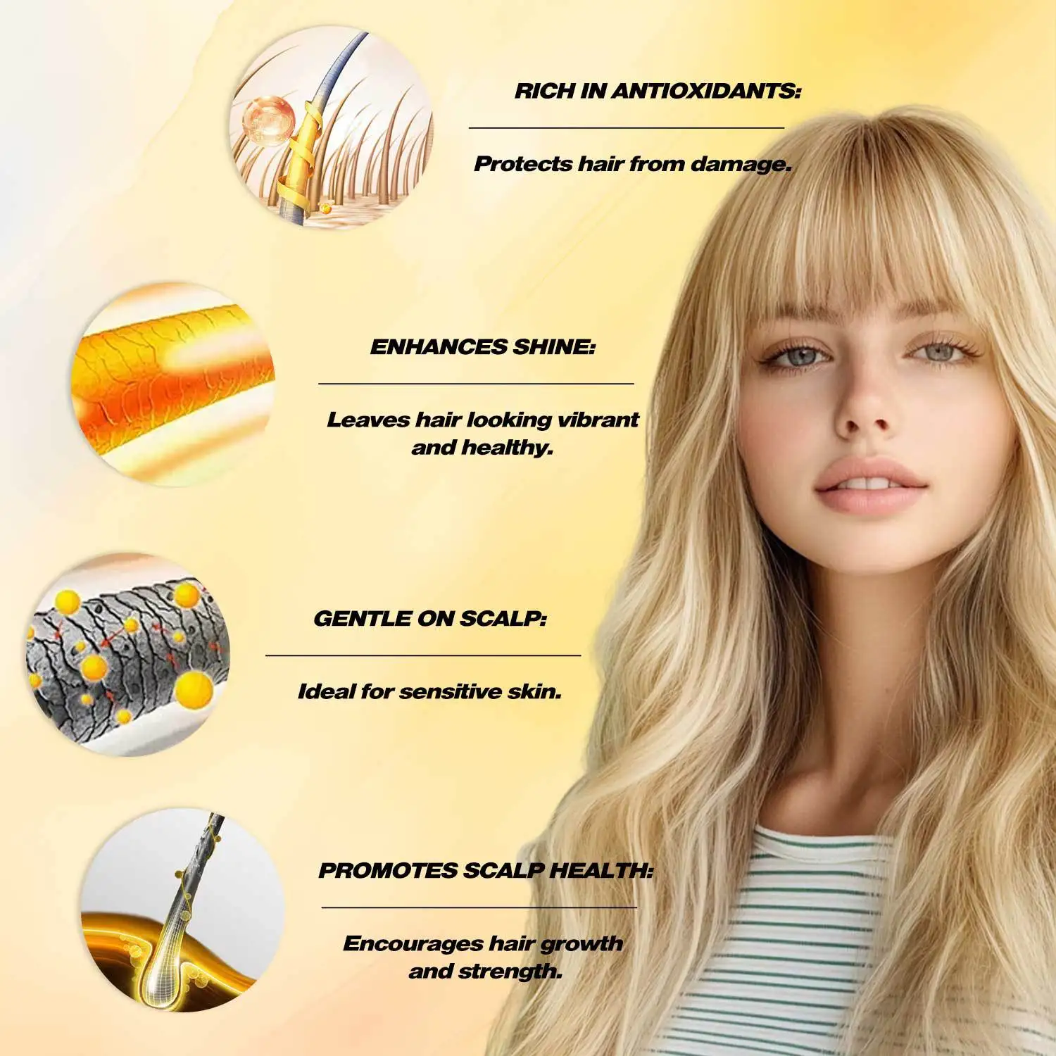 Шампунь с маслом тыквенных семян и мыло очищающее состояние волос для уменьшения