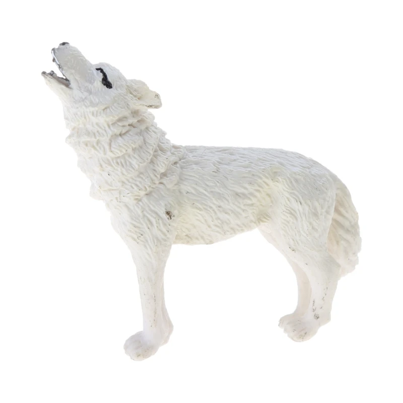 Фигурки животных-волков миниатюрные игрушки семейные фигурки волков