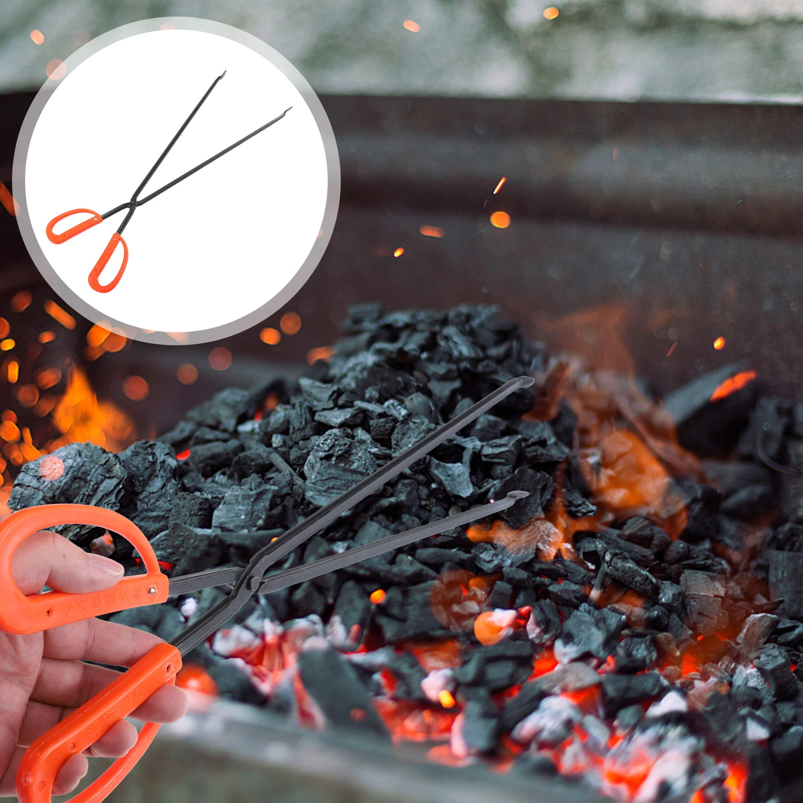 

Log Grabber Tongs Fire Trash Claw Charcoal Firewood Campfire Fireplace Clamp Bbq Clip Pick Upper Stick