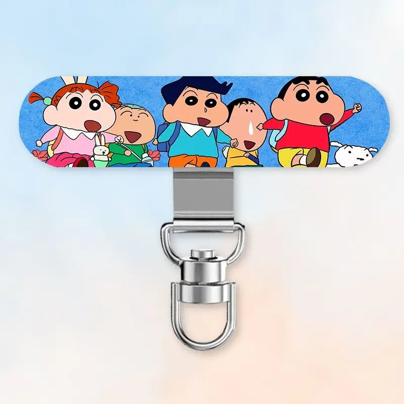Фото Креативный металлический зажим для мобильного телефона с персонажами Crayon Shin-chan, Sakurada Nene, Nohara Shiro, с фиксированным креплением и вращающейся прокладкой. №3
