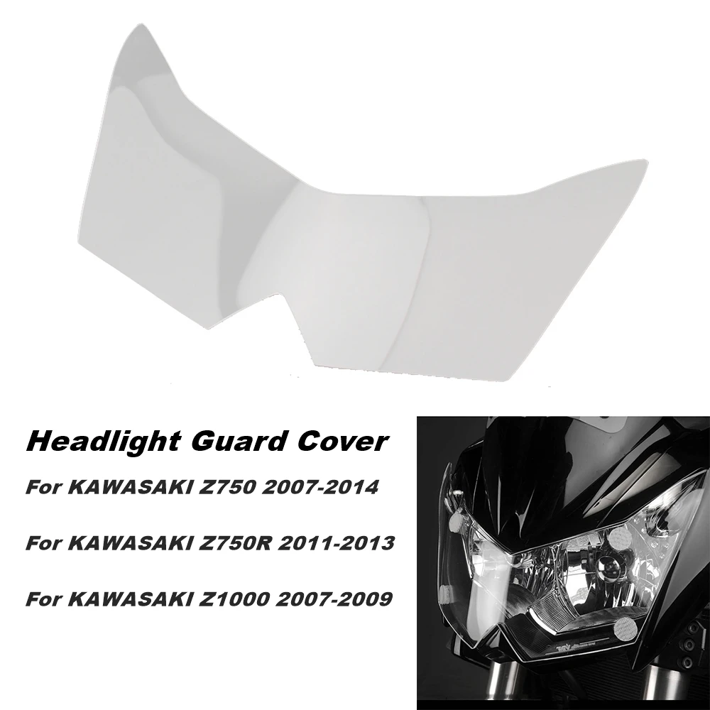 

Защитная крышка для передней фары мотоцикла KAWASAKI Z750 07-14 Z1000, Защитная крышка для передней фары, Защитная крышка для объектива 750R
