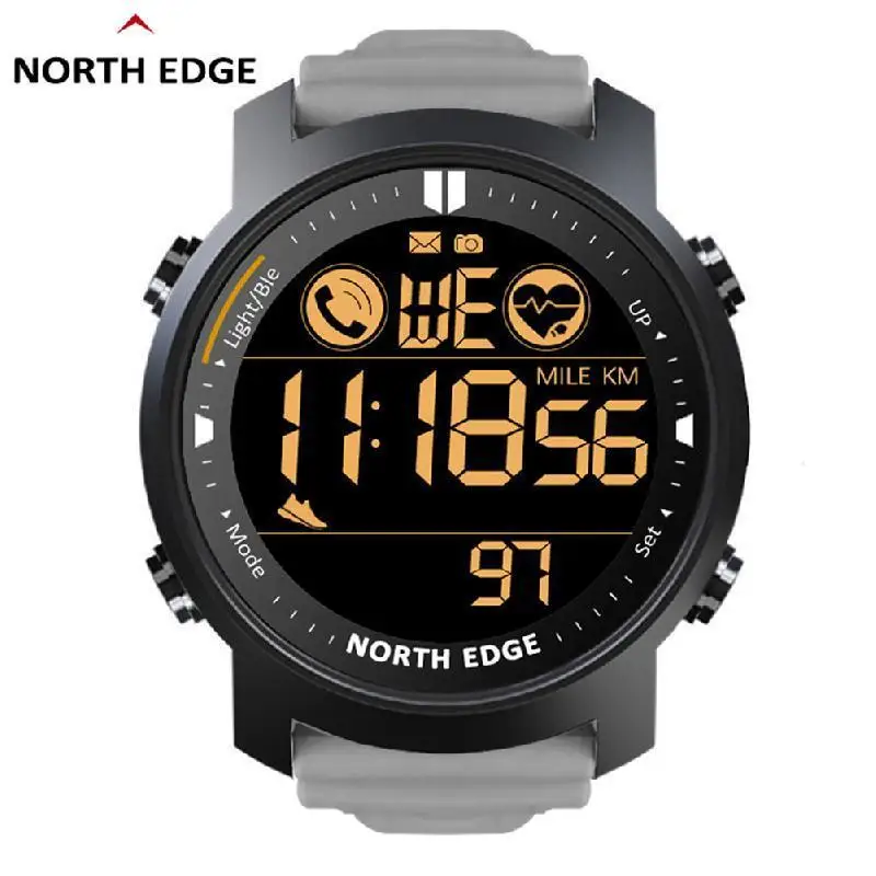 

Смарт-часы NORTH EDGE мужские, водостойкие до 50 м, с пульсометром и шагомером