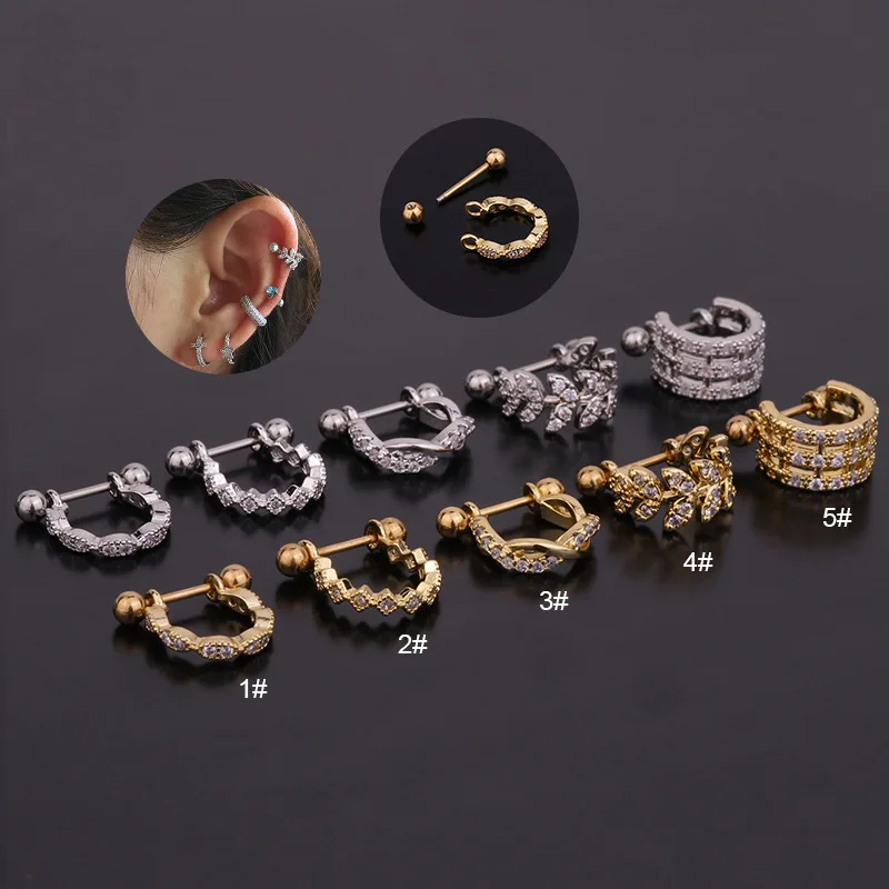

1Pc Gold Silver Little Huggies Hoop Earrings Girl Tiny Rings Cartilage Small Helix Piercing Conch Earlobe Tragus Circle Hoops