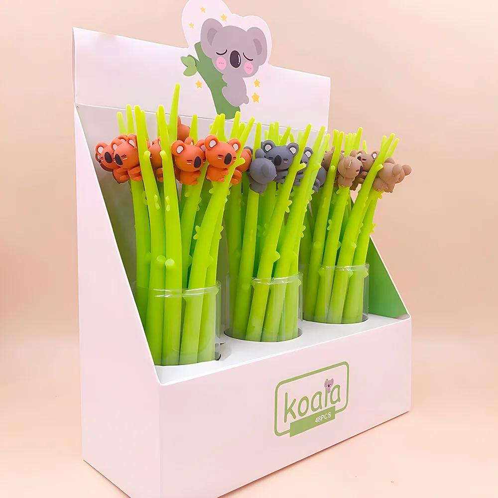 Креативные гелевые чернильные ручки Kawaii Koala милые нарядные с животными для