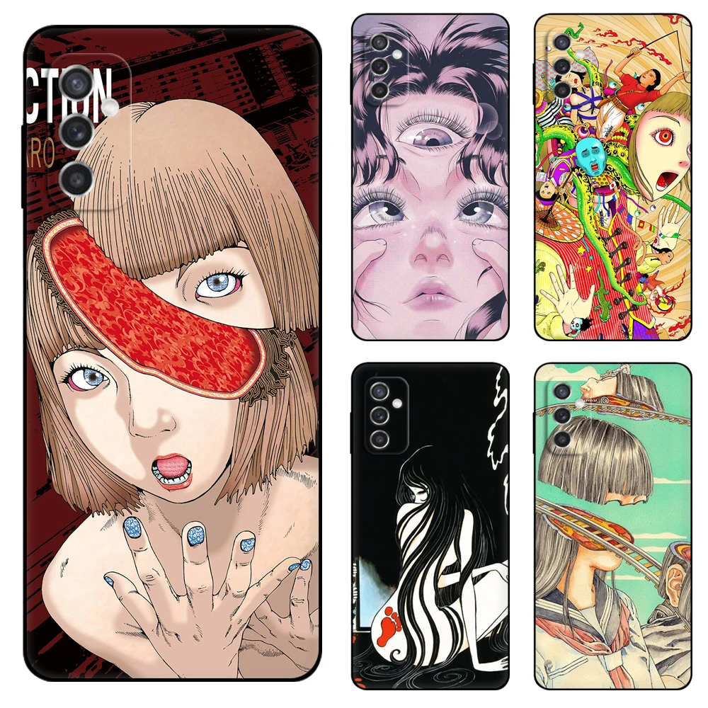 

Черный чехол shintaro kago из ТПУ с ужасными мультяшными рисунками для Samsung Galaxy F23 M12 M22 M23 M32 4G M52 5G M30S M21 A04s