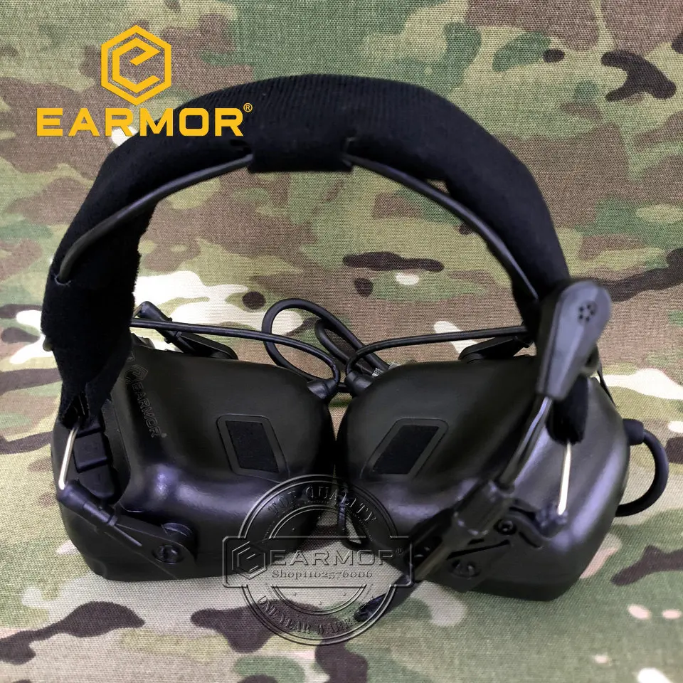 Тактическая гарнитура EARMOR M32 MOD4 наушники для охоты и стрельбы с микрофоном