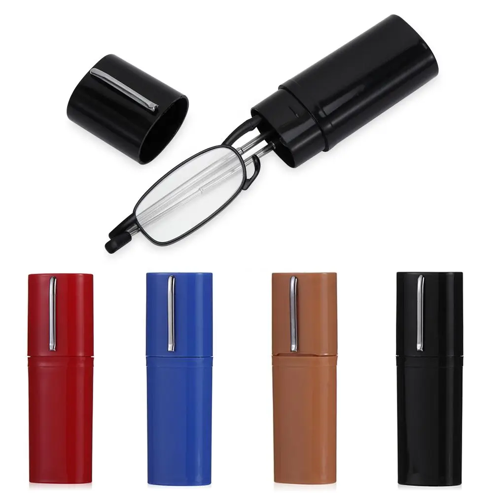 

Foldable Reading Glasses with Case Ultralight Portable Mini Hyperopia Glasses Spring Hinge Readers for Men and Women 2022 New