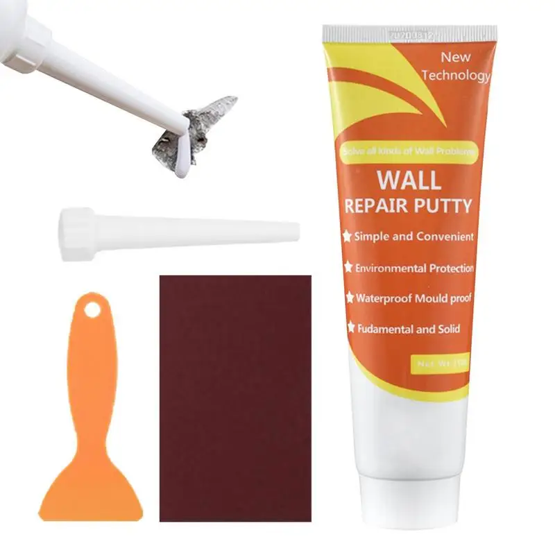 

Wall Repair Kit 250g Mouldproof Wall Mending Agent Quick Drying Patch Restore Waterproof White Latex Paint Crack Repair Cream